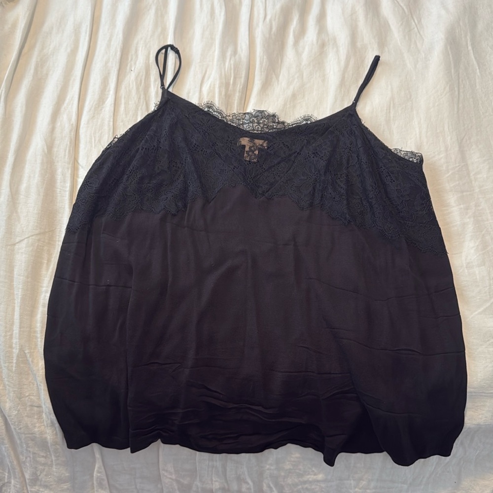 H&M plus size black lace cami